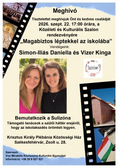 Bemutatkozik a Sulizóna a Közéleti és Kulturális Szalonban